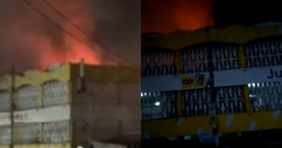Fire guts a portion of the Kaneshie market (Video)