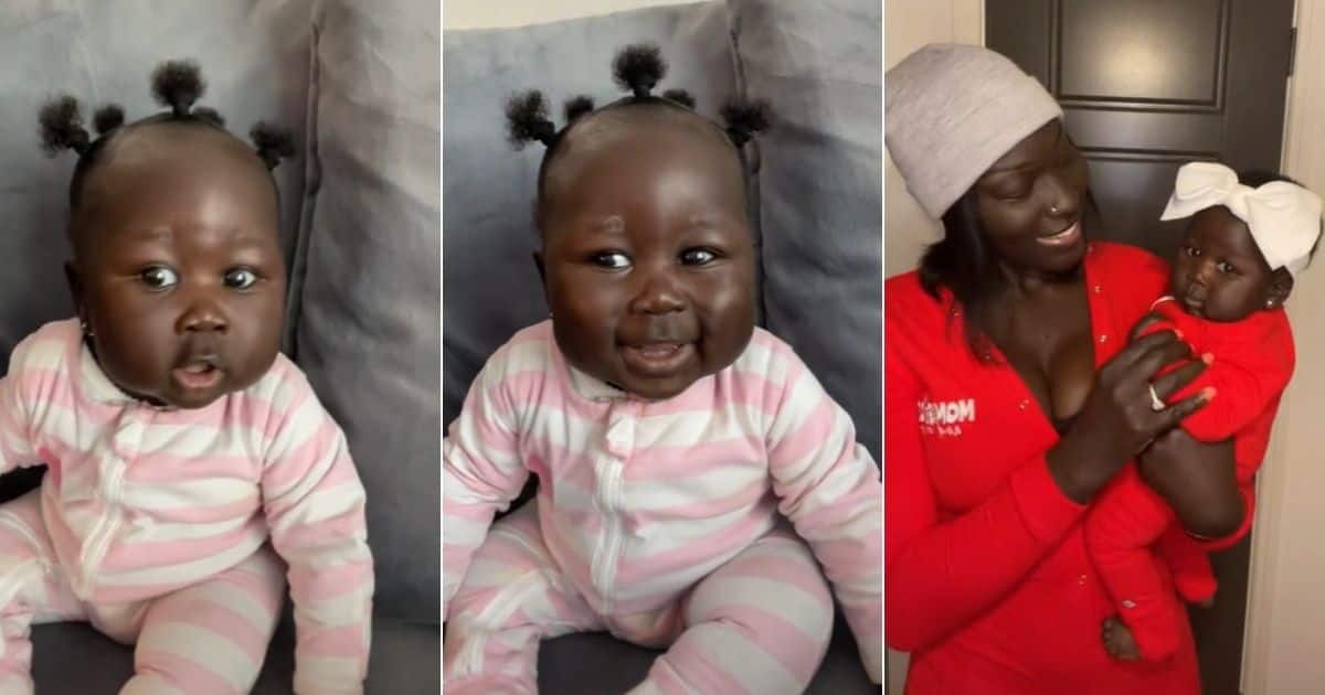 Viral video of baby dripping with cuteness gets peeps in their feeling as many react