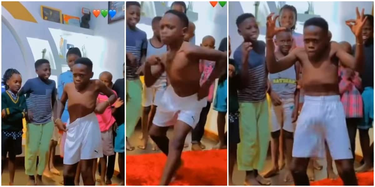 Boy shows off sweet belly dance moves, whines waist like a lady, wows 'oyinbo' man in viral video