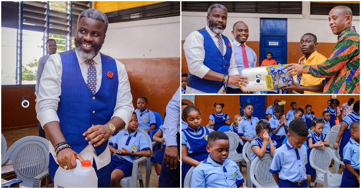 Sammy Kuffour makes beautiful donation to Dzorwulu Special School