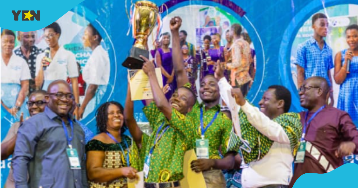 Photos as Sogakope SHS lifts trophy after winning 2023 Renewable Energy Challenge.