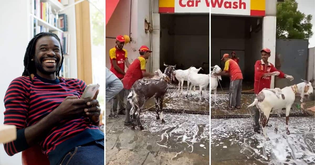 Video, Petrol Attendants, Washing Goats