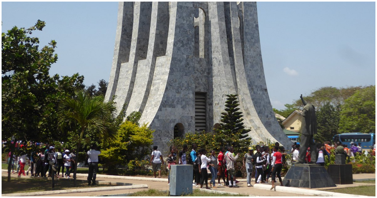 Visitors at the Kwame Nkrumah Memorial Park
