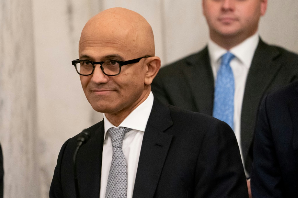 Microsoft CEO Satya Nadella says his company could never compete against Google's search engine largely due to its arrangements with Apple