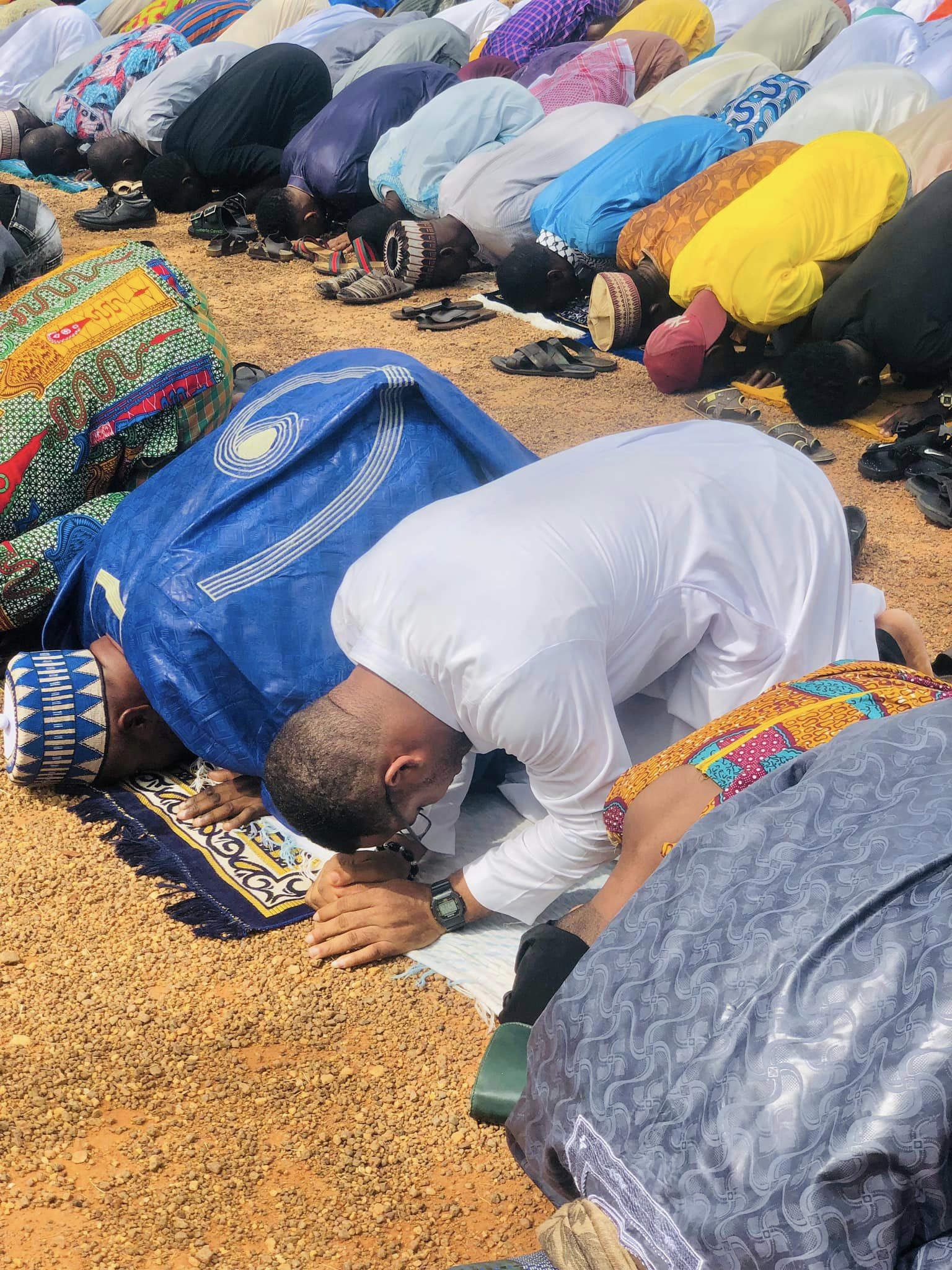 Reverend Father Attitson joins Muslims for prayers