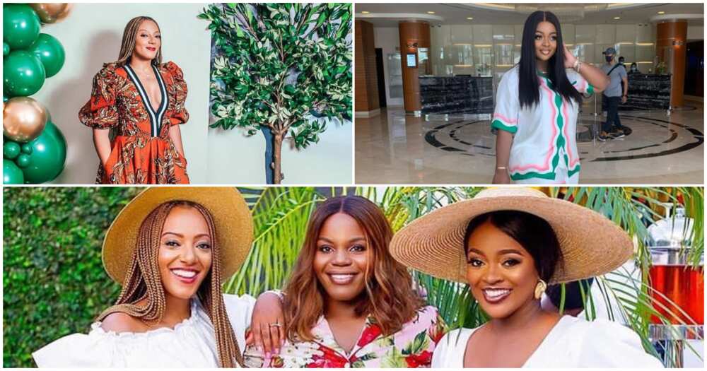 Jackie Appiah Hangs Out With Akufo-Addo's Daughter Valeria Obaze In White Stunning Looks Ahead Of Ghana