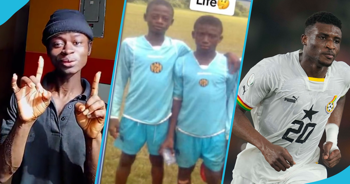 Safo Newman and Mohammed Kudus as little boys