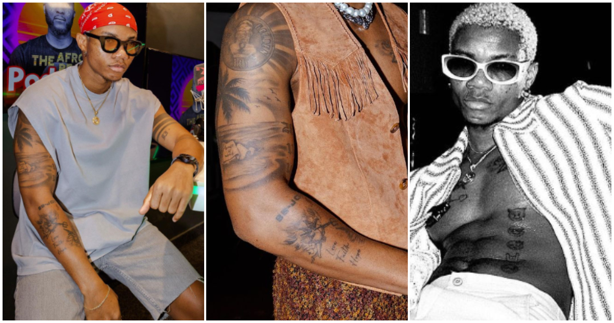 Beautiful photos of Kidi showing off his tattoos