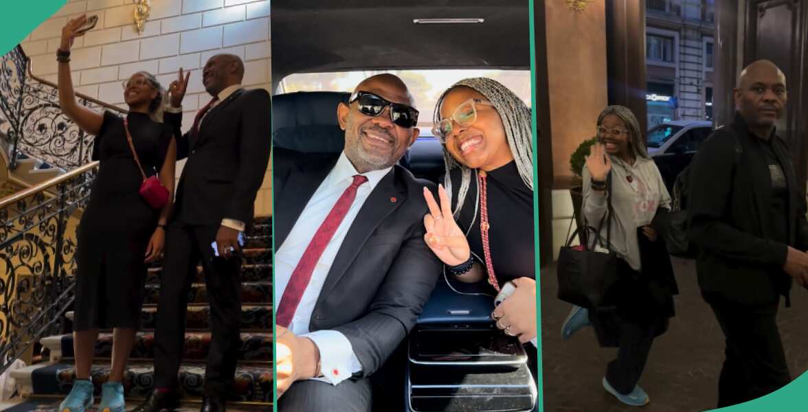 Billionaire Tony Elumelu shares fun moment with daughter Oge after business summit in Rome