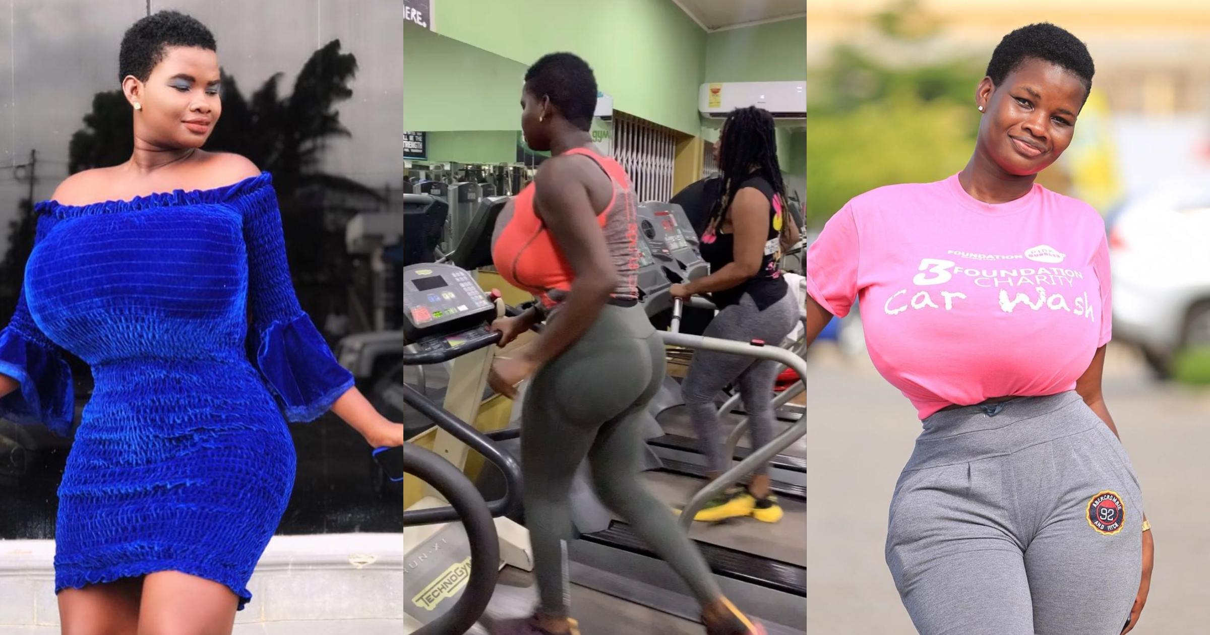 Pamela Odame Watara Heavy Chested Model Drops Video Of Her In Gym Workout Fans React Yen Gh