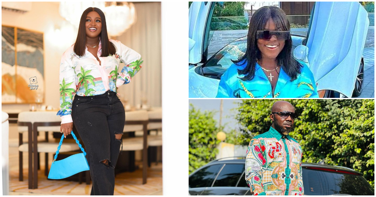 TikTok star Asantewaa Joins Jackie Appiah And Osebo The Zaraman As She Slays In An Expensive Casablanca Shirt
