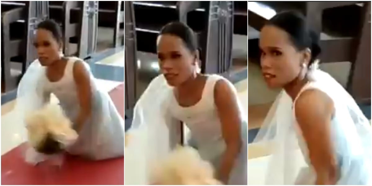 Bride born without legs ditches her wheelchair to walk down the aisle