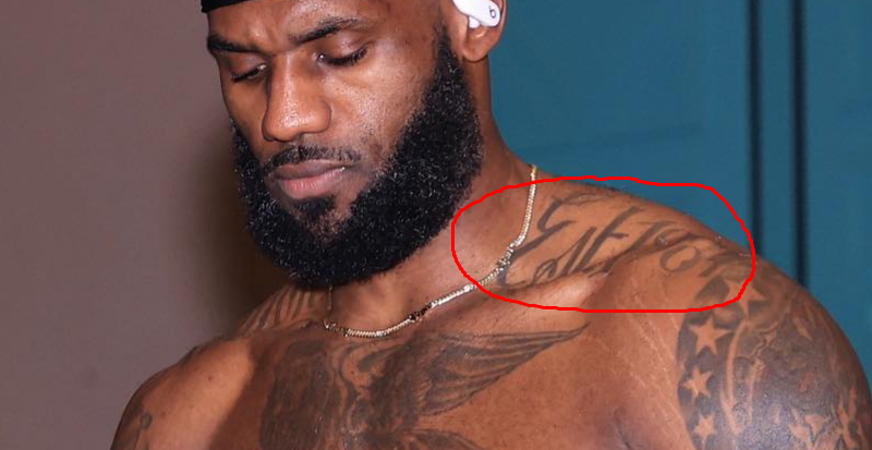 LeBron James has Est 1984 tattoo on his shoulder