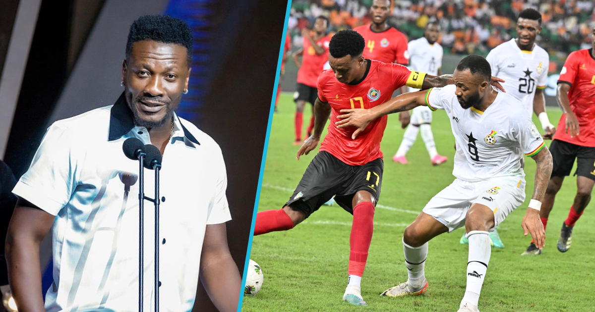 Asamoah Gyan reacted to the Ghana v Mozambique game