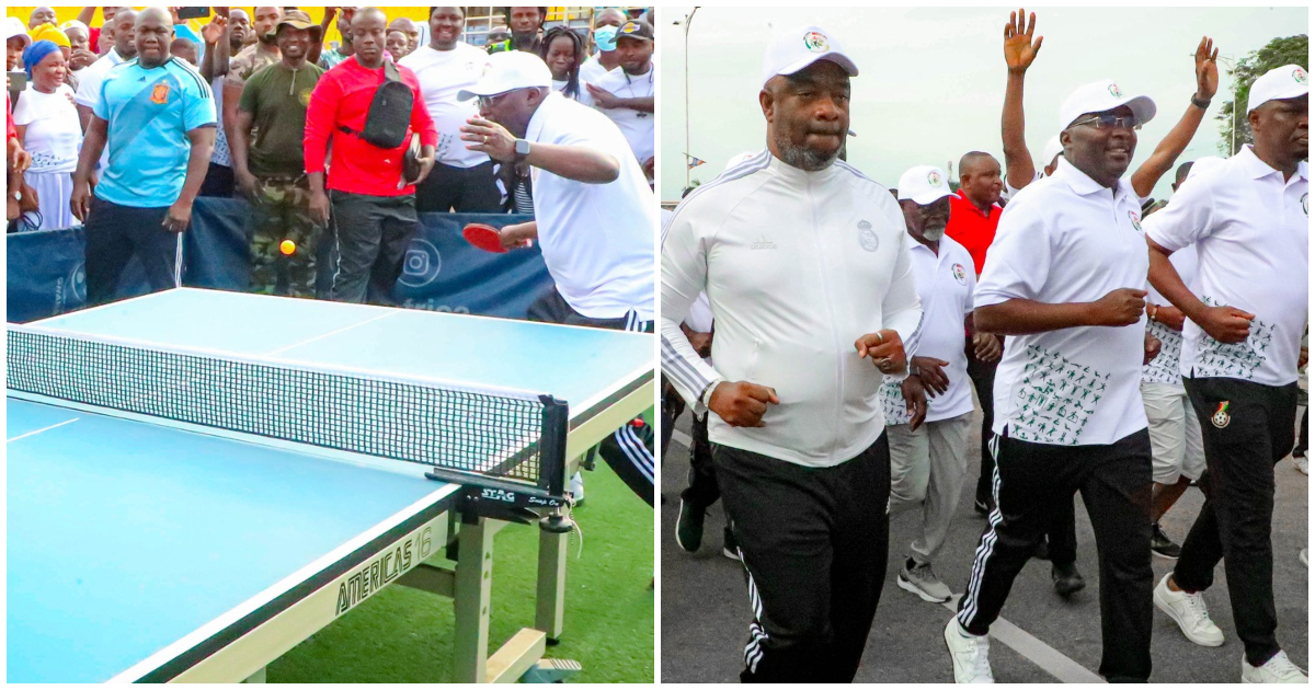 Dr Bawumia stunned many with his table tennis skills