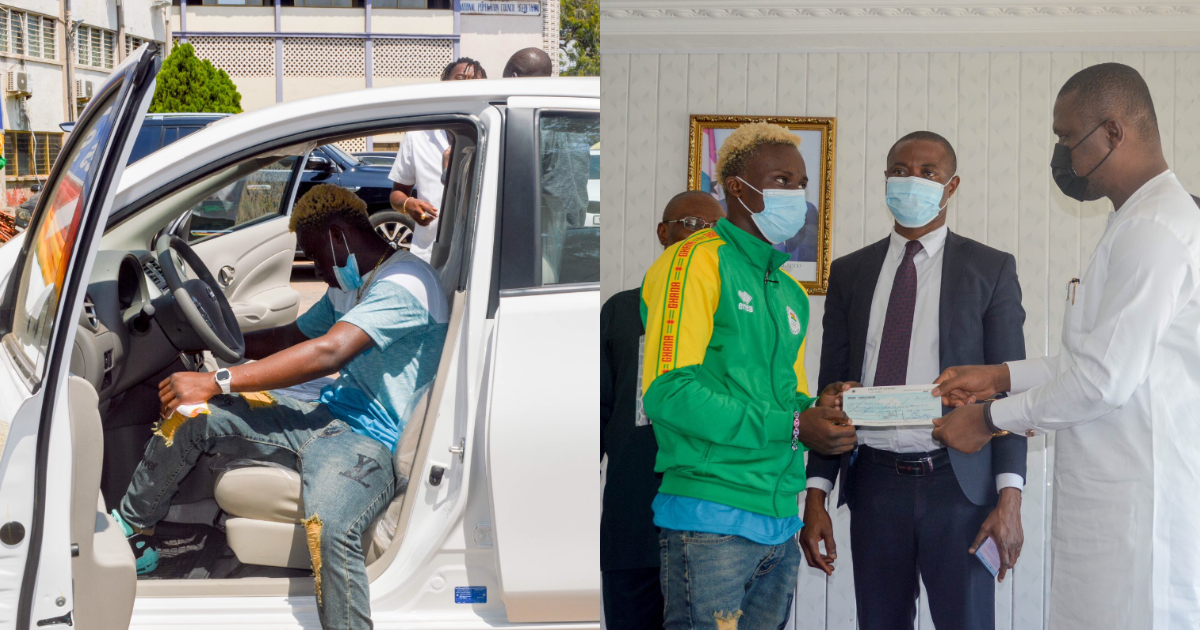 Olympic bronze medalist Samuel Takyi finally receives car from Sports Ministry; video drops