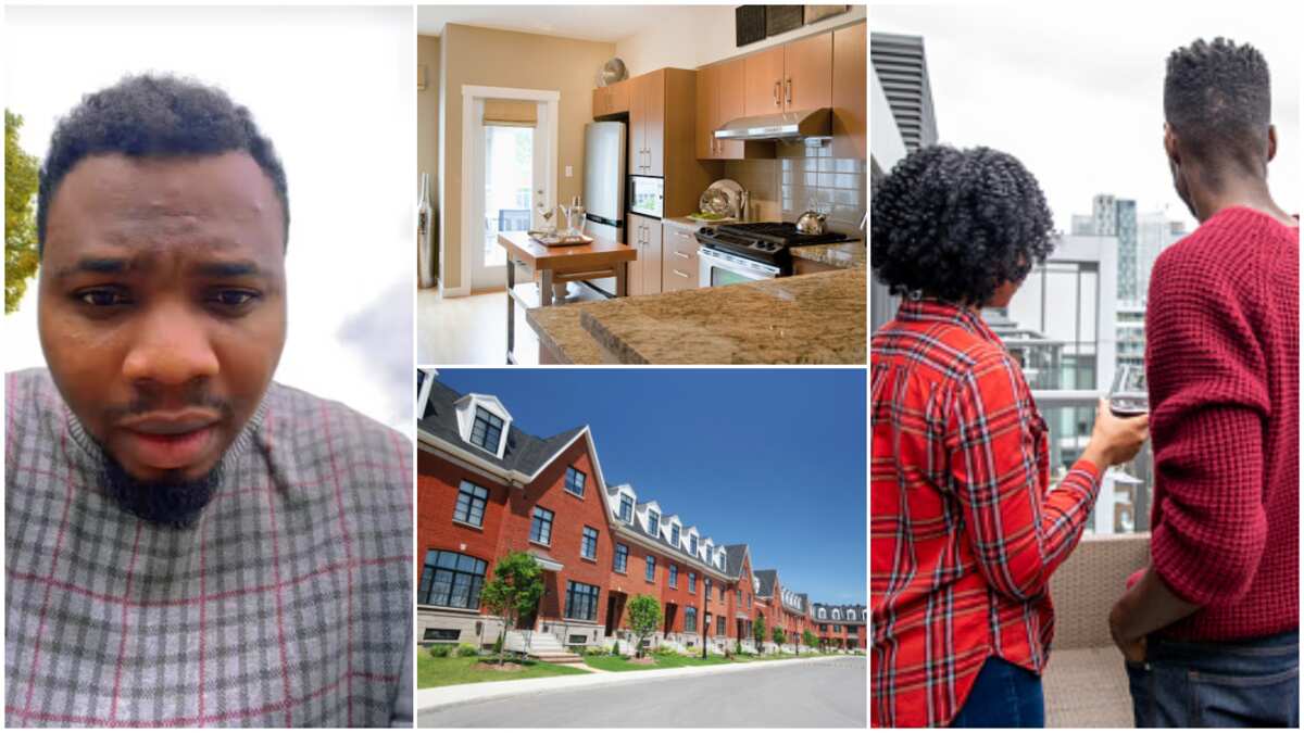 House in Canada/Nigerian man in Canada.