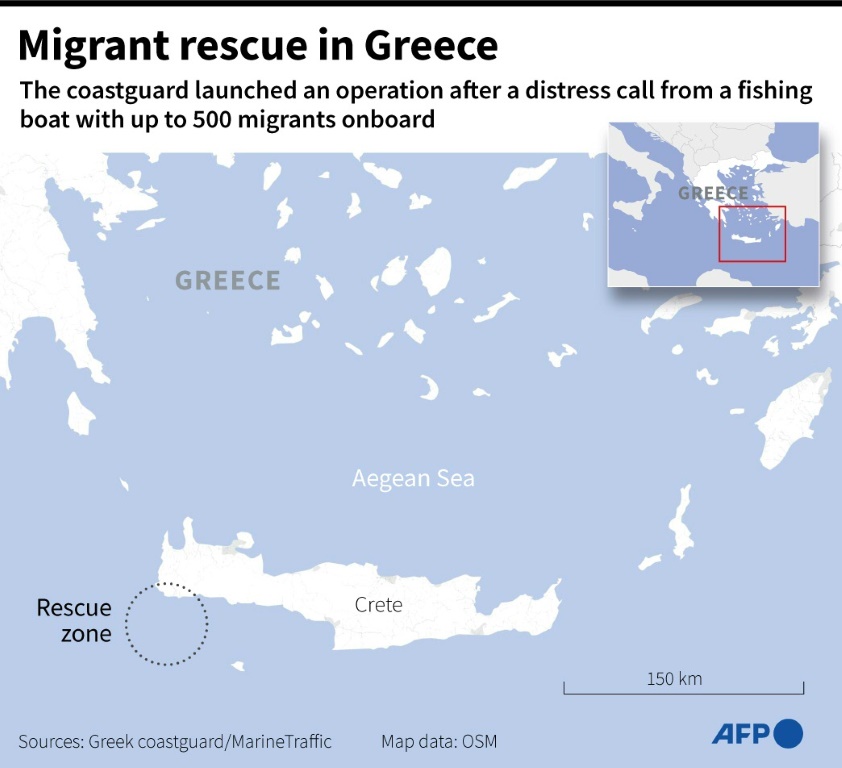 Migrant rescue in Greece