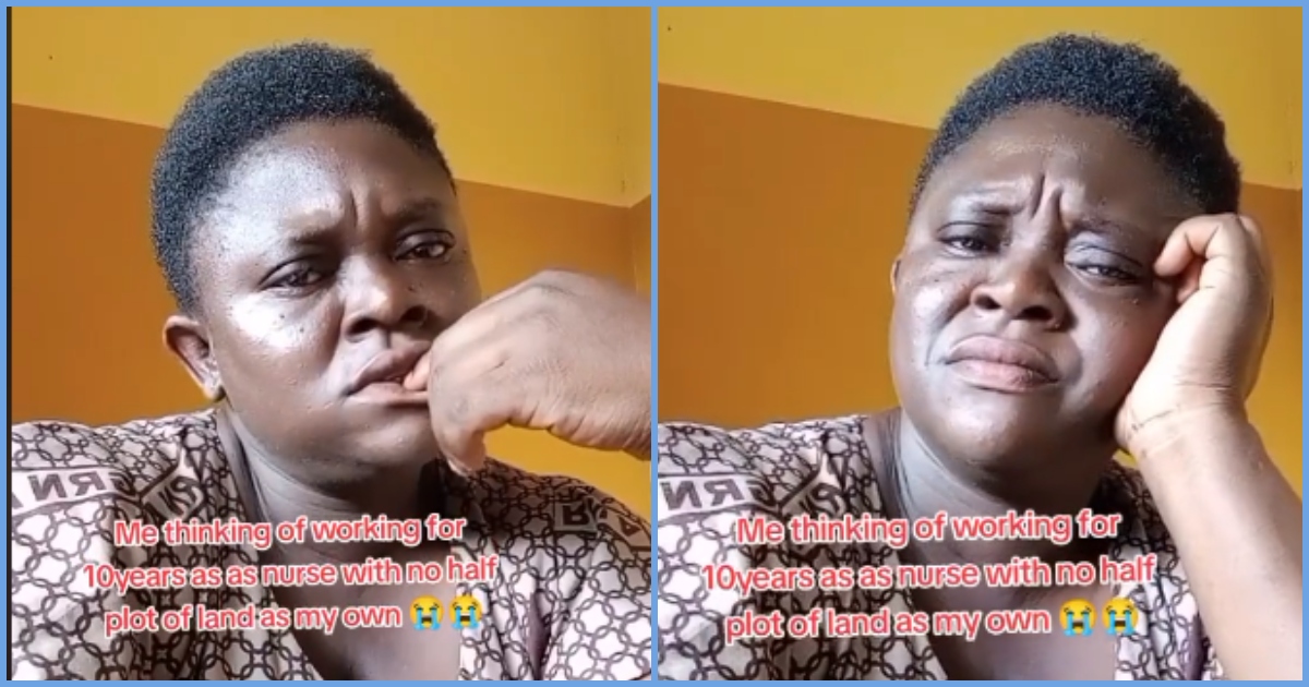 Nurse who has worked in Ghana for 10 years laments in viral video: "I don't even own a half plot of land"