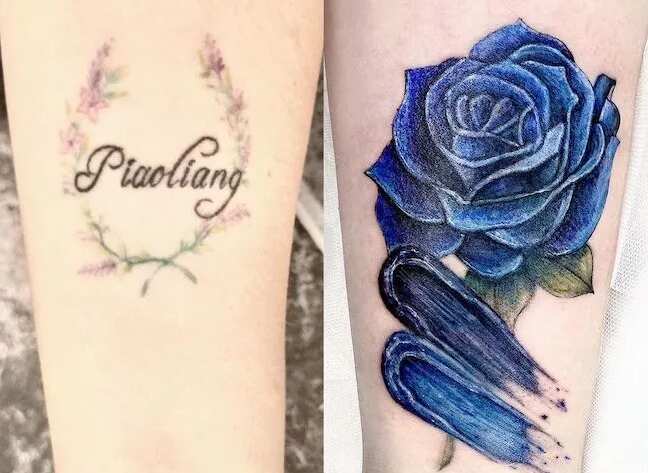 cover up tattoo ideas for names