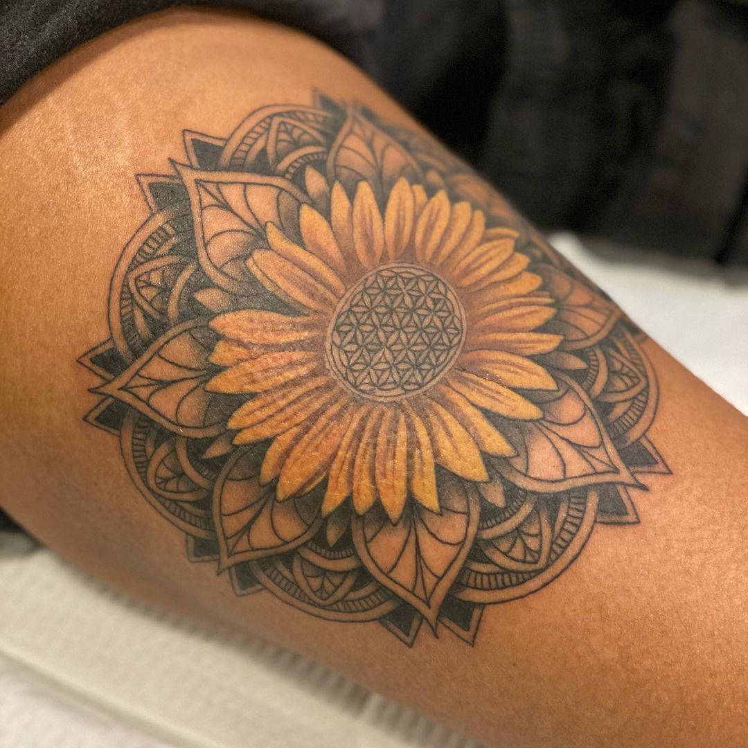 Mandala Sunflower   rtattoo