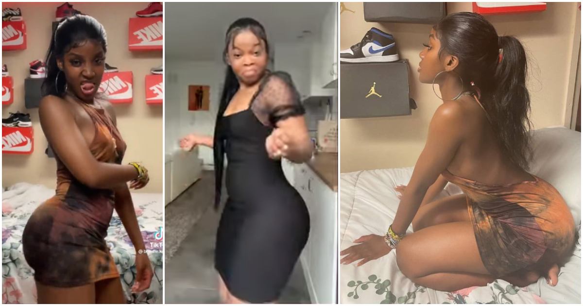 Pretty lady with heavy curves fails to challenge Bhadie Kelly in video; men choose TikToker over her