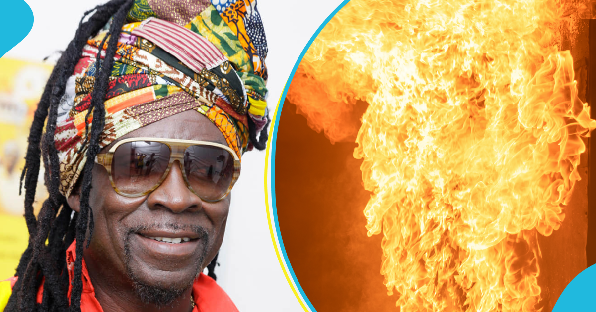 Highlife star Kojo Antwi’s studio near Kwashieman gutted by fire, video shows efforts to fight blaze