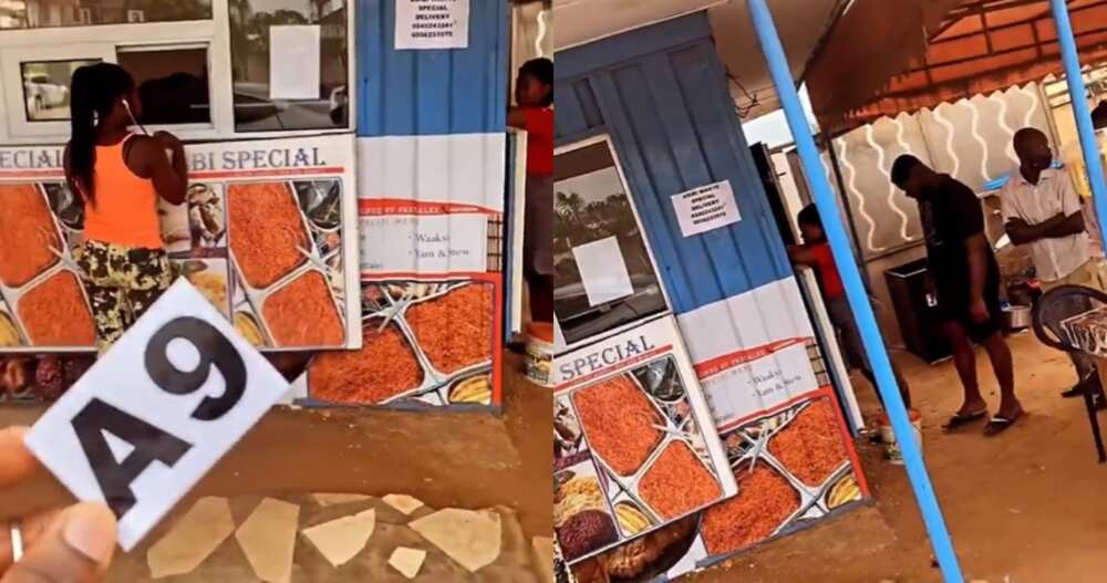 Local Waakye Seller goes next Level; Customers Given Special tag Numbers in Video