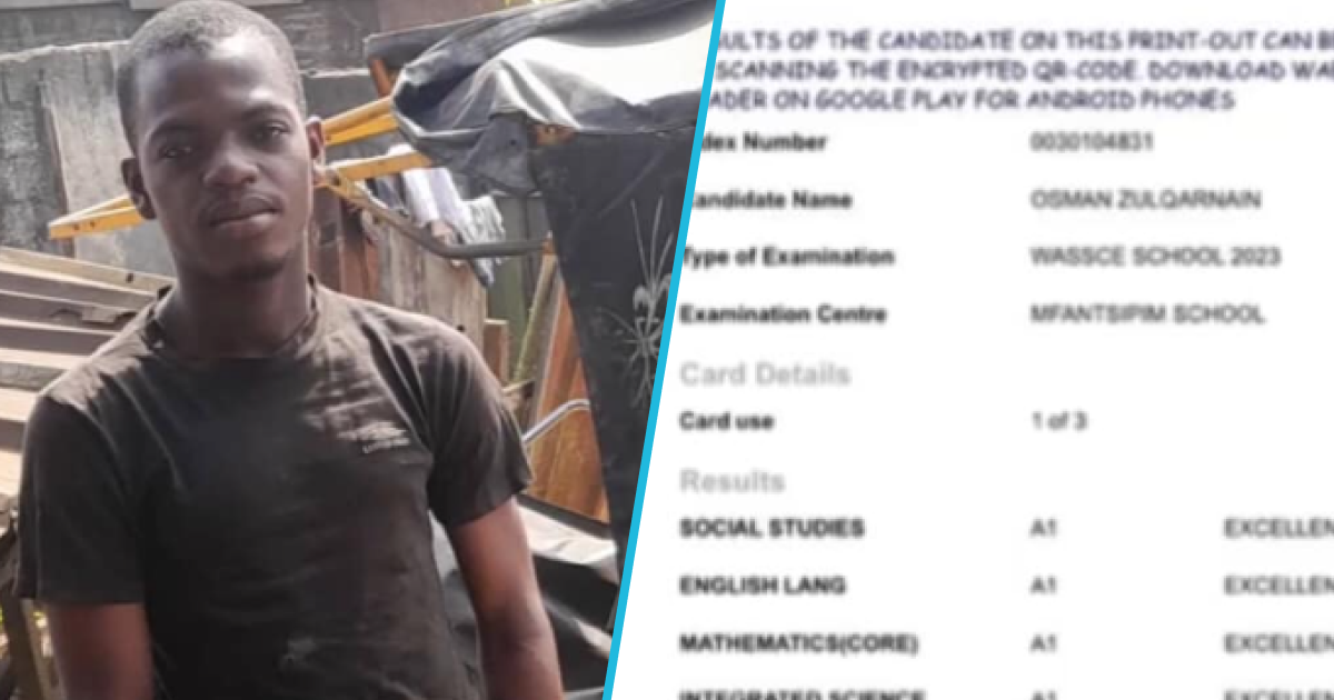 WASSCE 2023: Prodigy with 8As turned mechanic needs help for tertiary education: “I can’t afford”