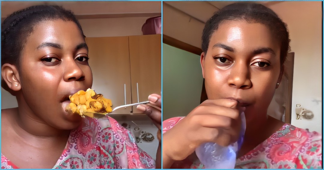 Social media reacts to video of beautiful girl finishing a full bowl of Gobε in few minutes