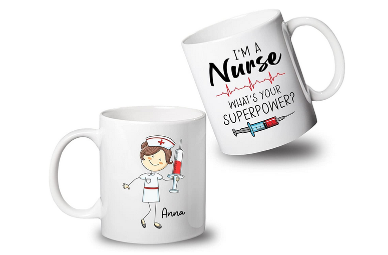 Female nurse coffee mugs