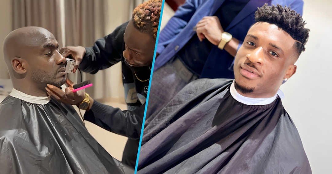 Black Stars players get celebrity haircut ahead of Central African Republic game