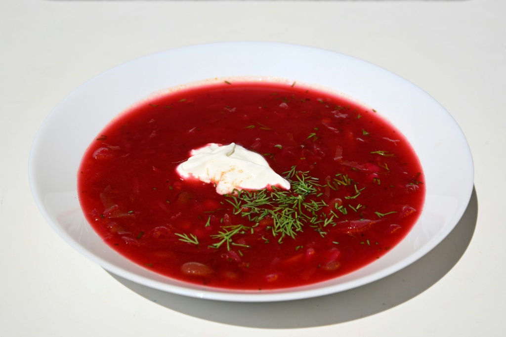 You say borshch, I say borscht... a Moscow version of the disputed beetroot soup