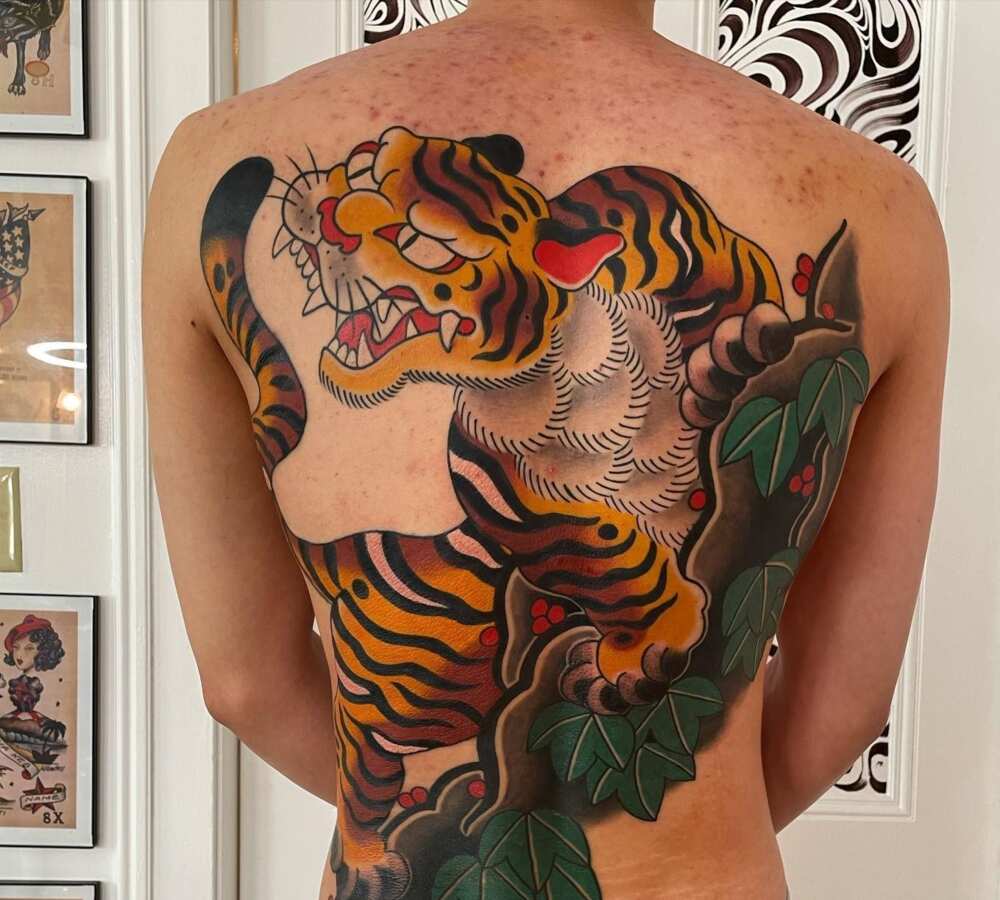 Japanese tiger tattoo designs