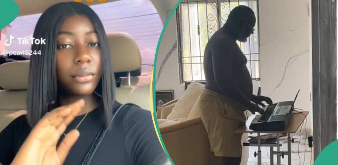 Lady shares video of dad playing a sweet tune on the new keyboard he bought: "We need help in my house"