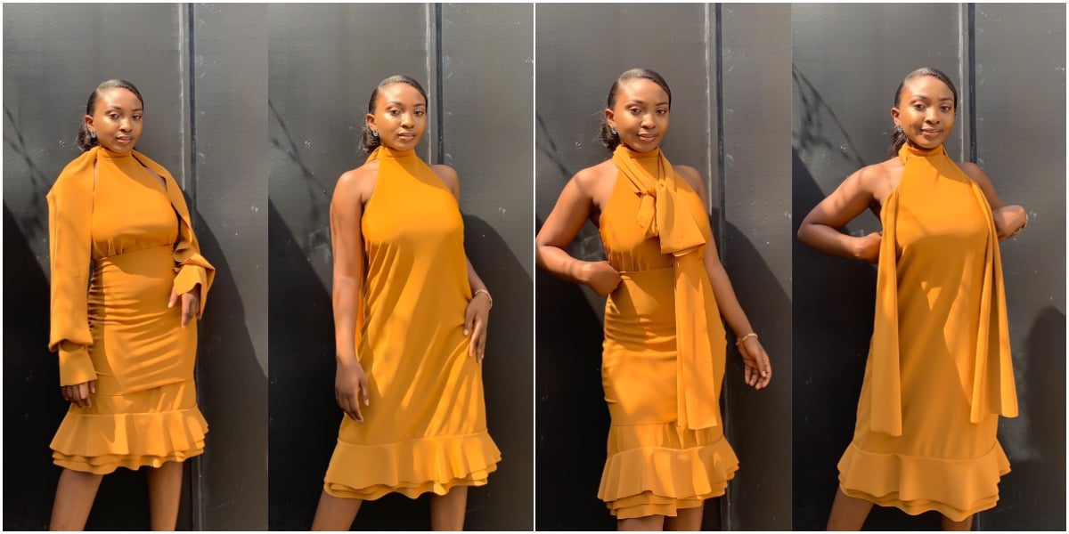 Nigerian female tailor makes dress that can be worn in 6 different ways
