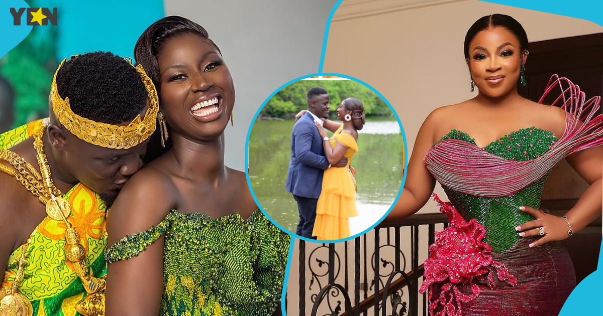 Ghanaian fashion designer Sima Brew steals the spotlight with her glittering kente as bride rocks a green gown; "Never invite her to your wedding"