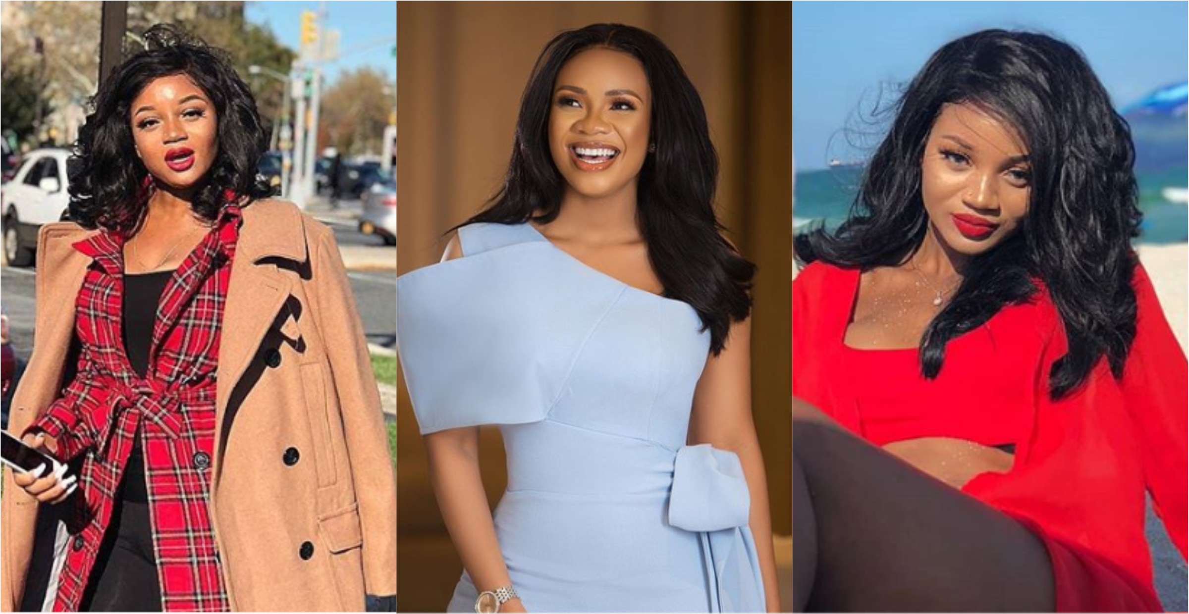 Beautiful queens - Fans stun as Serwaa Amihere and kid sister flaunts pretty looks in photo