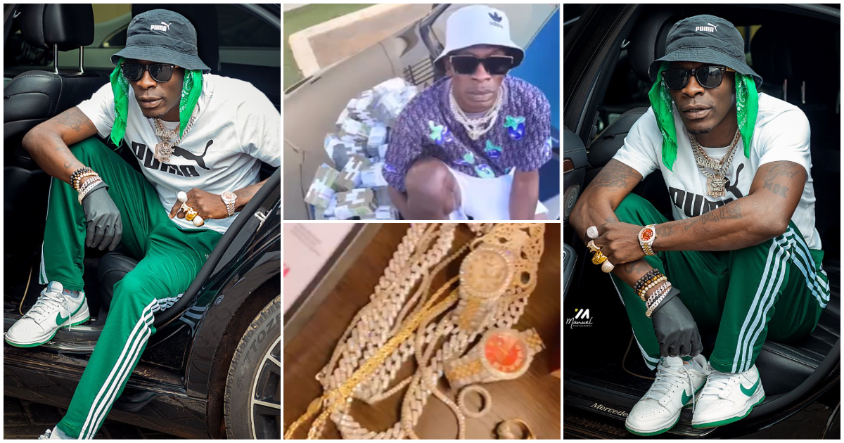 Shatta Wale Flaunts Diamonds and Cash as He Celebrates 38th Birthday; Video Stirs Wild Reactions From Fans
