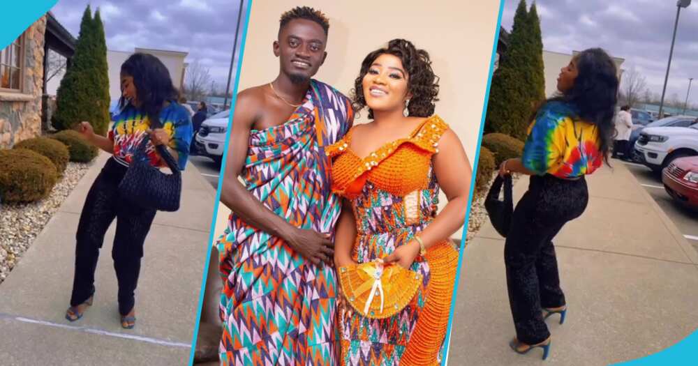 Lil Win and his wife Maame Serwaa in photos