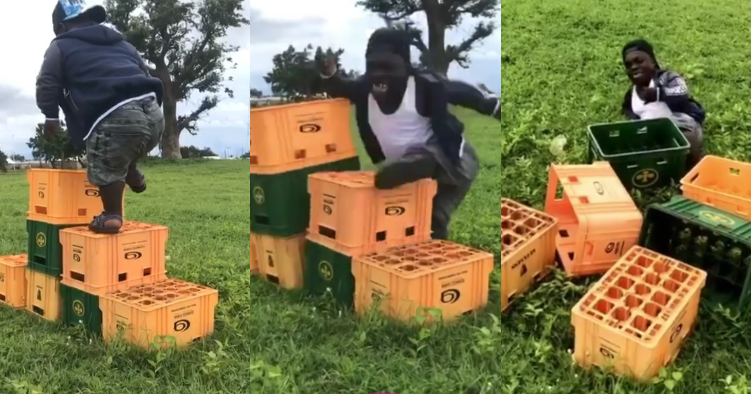 Shatta Bandle Joins Viral Crate Challenge; Hilarious Video Cracks Ribs