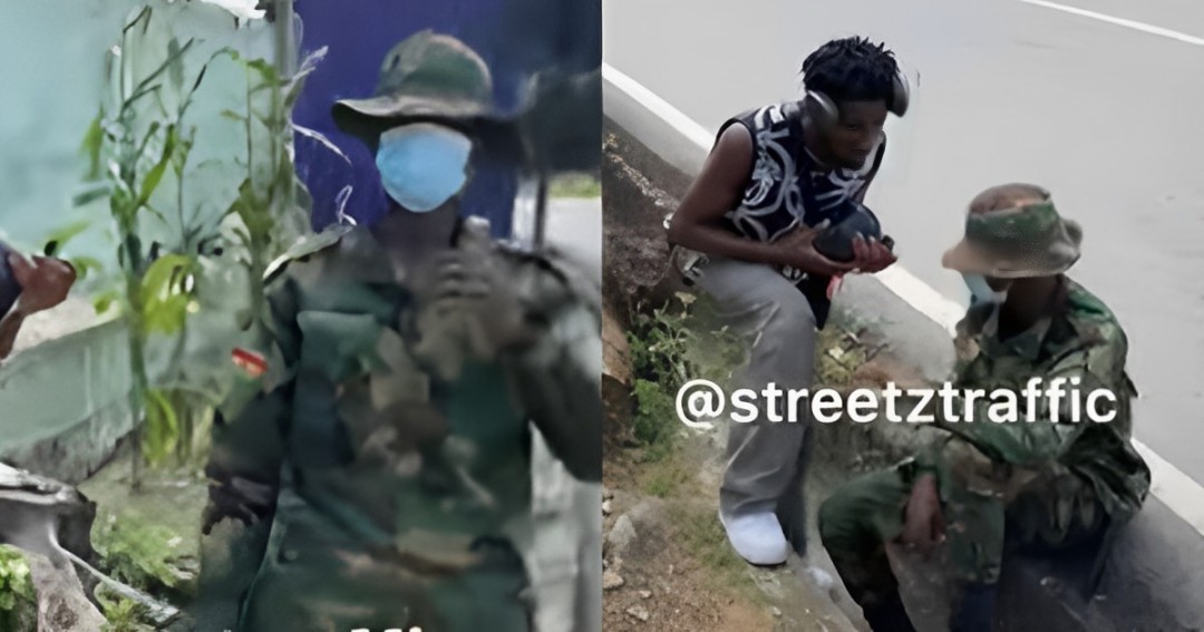 Ghanaian soldier in tears as girlfriend dumps him for another man