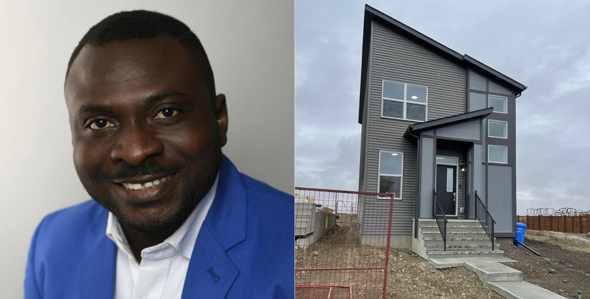 Dr. Akinkunmi Akingbade and the home he bought with his wife in Canada
