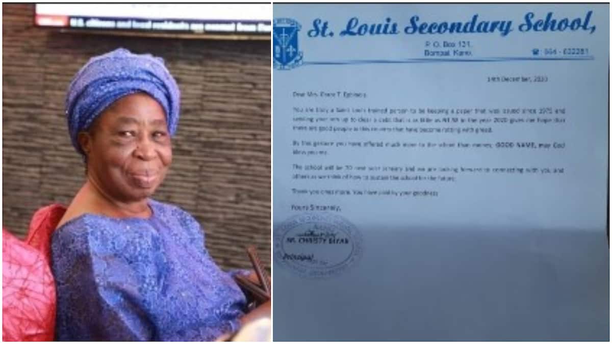 Nigerian woman finally pays school fees of around N2 she owned in 1975, principal writes her letter from Kano