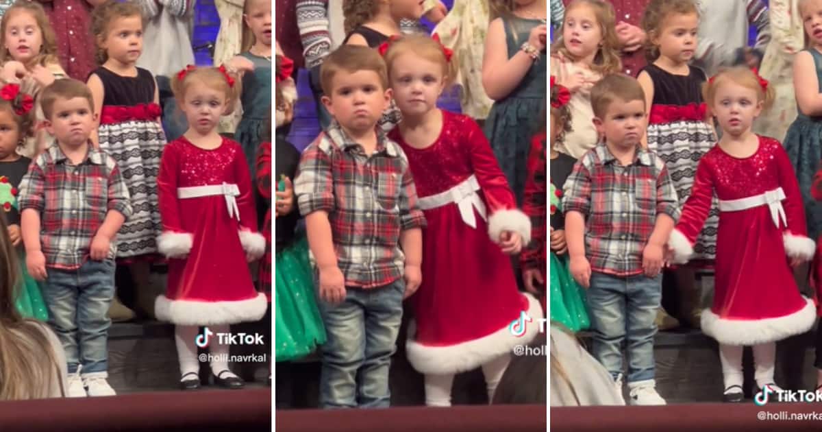 Hilarious video of a little boy refusing to hold girl’s hand leaves TikTok users crying with laughter