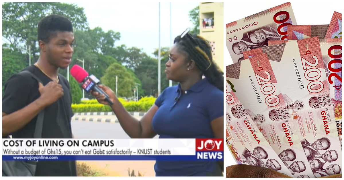Ghanaian boy studying at KNUST reveals how much he spends in a day