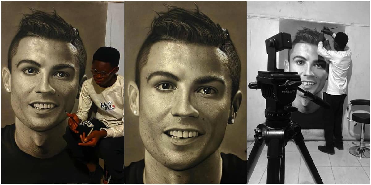 It's So Real: Artist Spends 75 Hours Drawing Cute Portrait of Cristiano Ronaldo