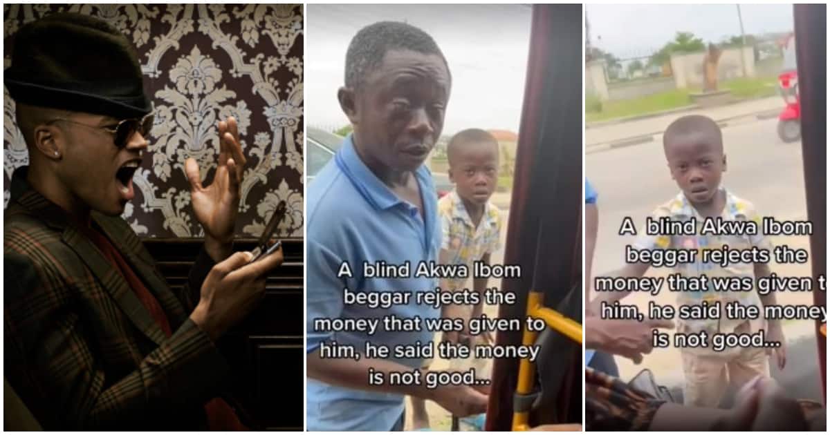 Akwa Ibom, blind beggar, rejected money