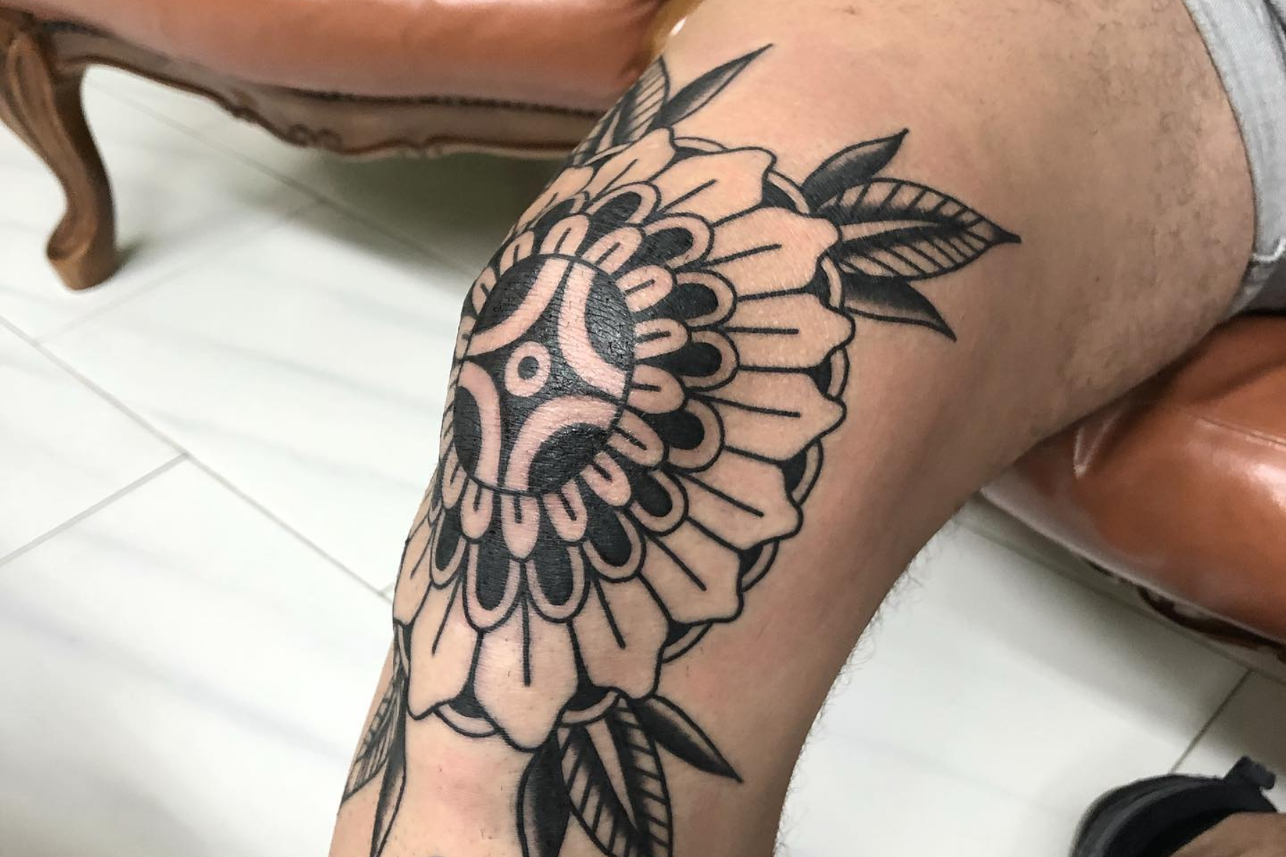 Knee tattoos by @alexduquettetattoos at @montrealclassique in Montréal,  Québec | Instagram