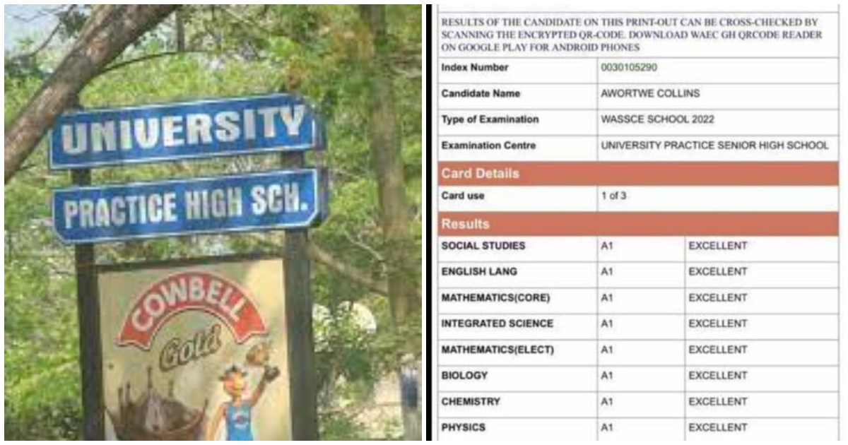 University Practice SHS old student bags 8A"s" in 2022 WASSCE